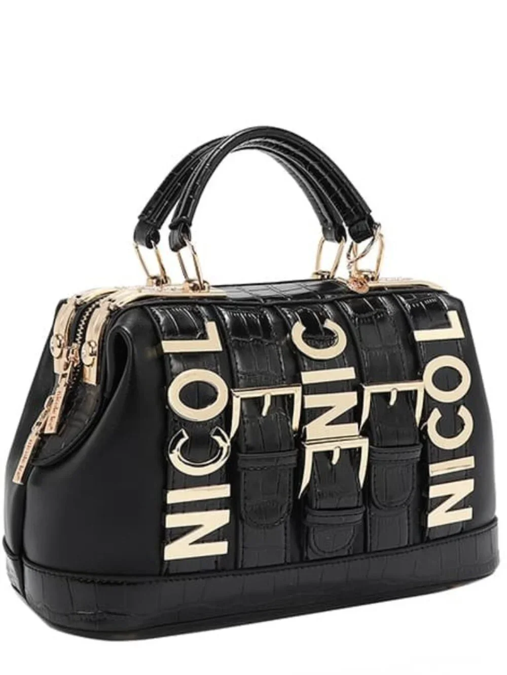 JUST IN  🔥LIMITED Nicole Lee USA Calista Bucket Handbag in Black NWT